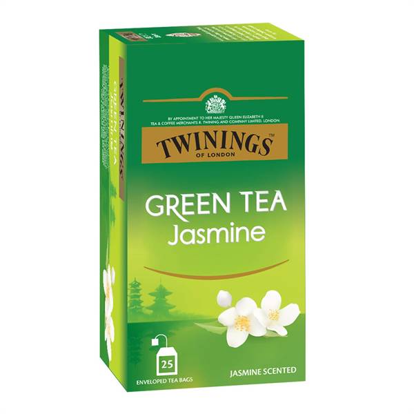 TWININGS Green Tea Jasmine Scented 25tb Jasmine Jasmine Tea Bags Box